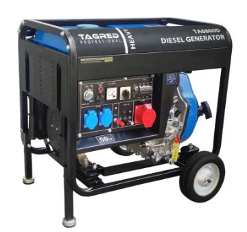 Генератор дизельний TAGRED 3 фази (220/380В), 6,3кВт, (TA6800D)